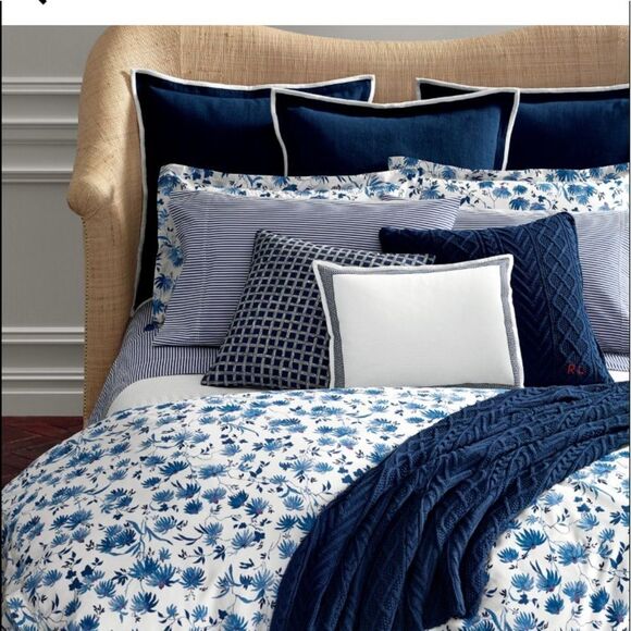 Ralph Lauren Adelaide Floral Sateen King Sham - Picture 2 of 7